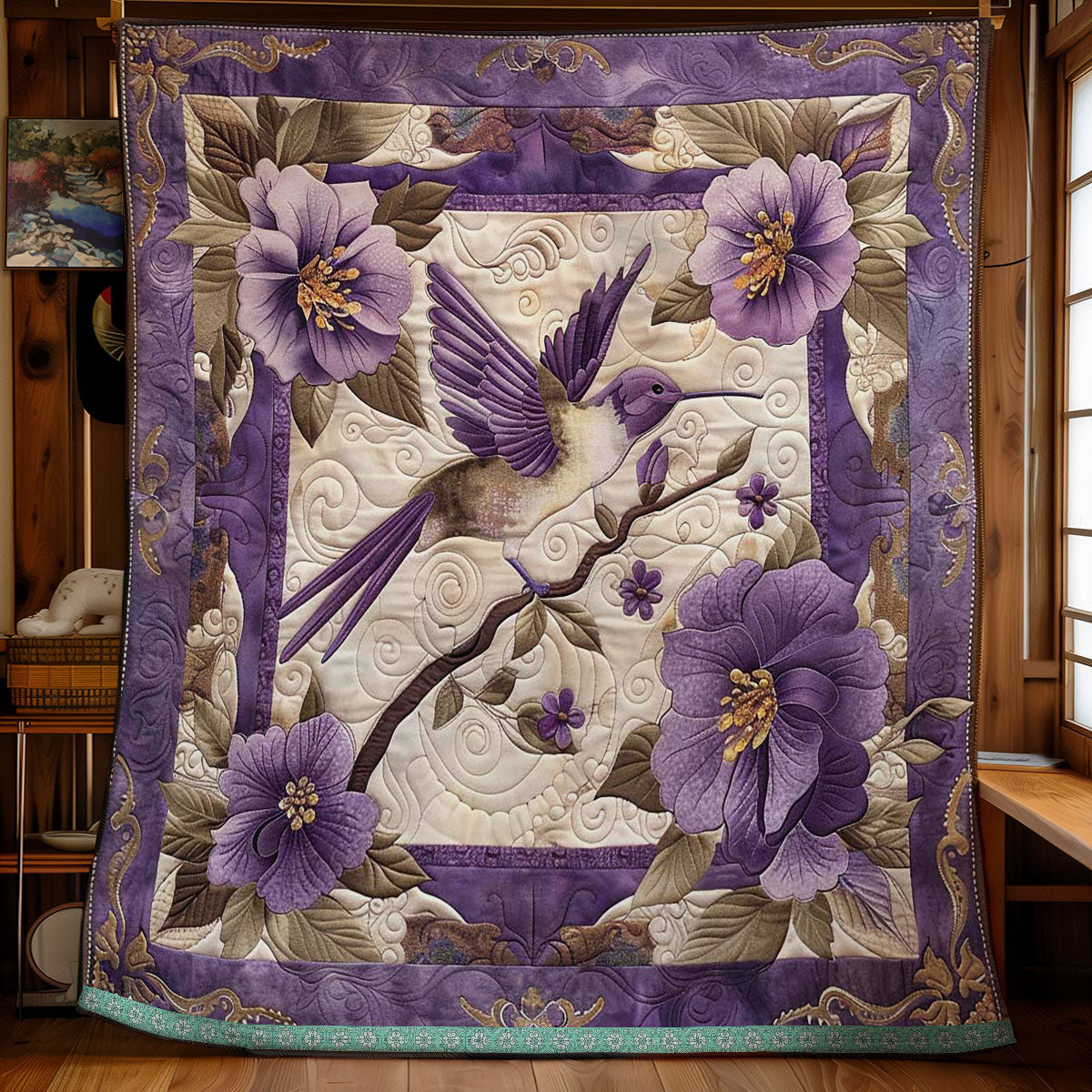Hummingbird Elegance Quilt Blanket Christmas Throws Christmas Gift Ideas For Dad