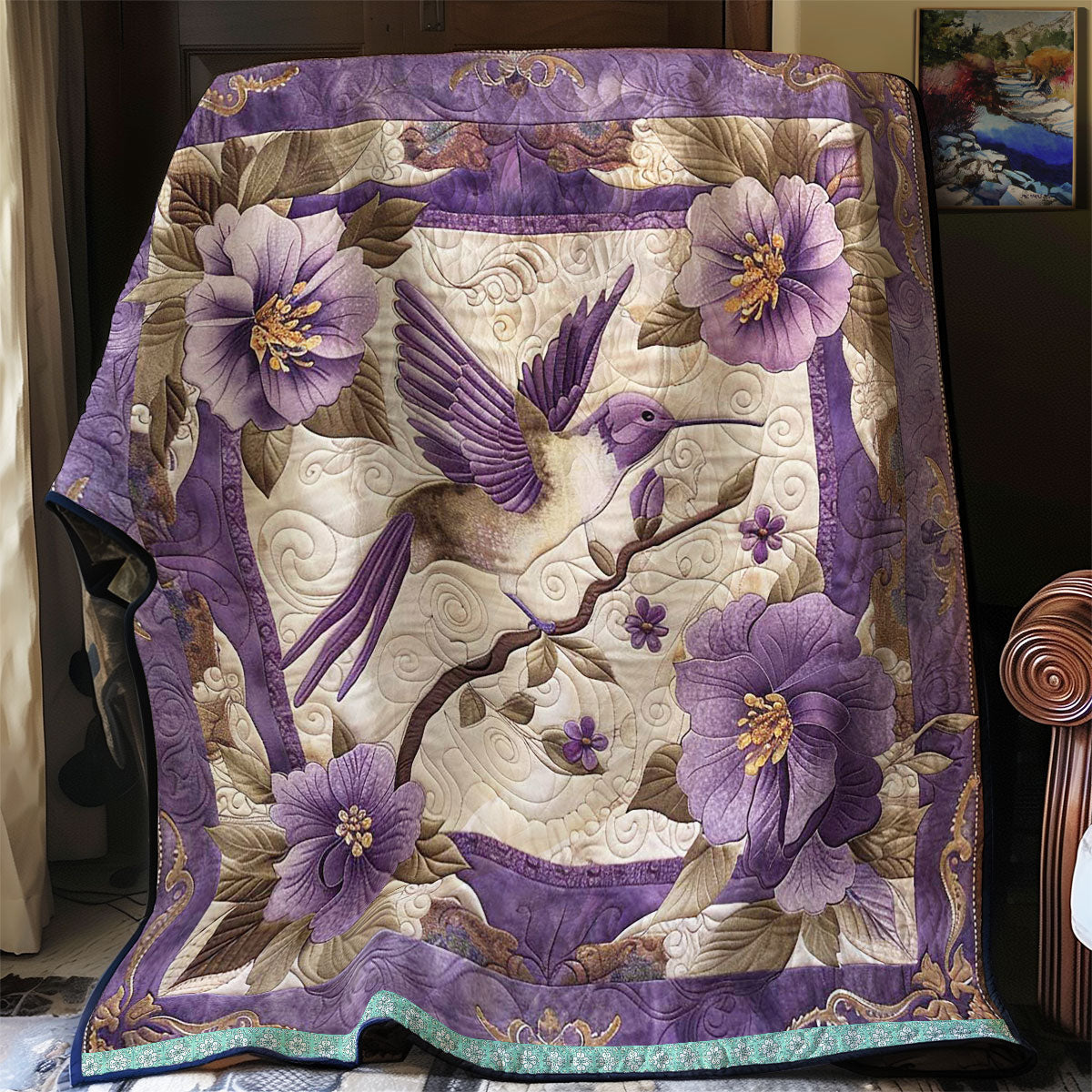 Hummingbird Elegance Quilt Blanket Christmas Throws Christmas Gift Ideas For Dad