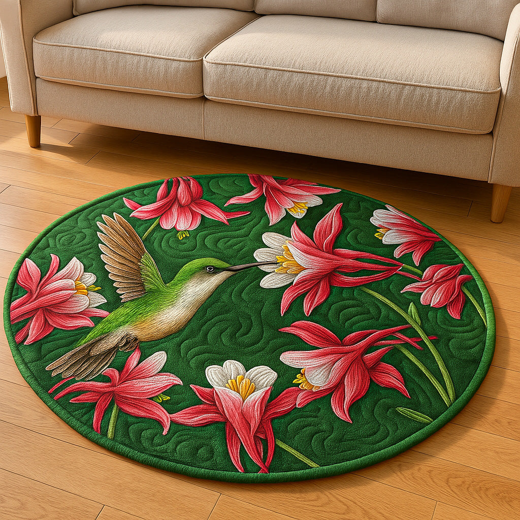 Hummingbird Harmony Quilted Round Mat Front Door Entryway Ideas The Hummingbird Gift