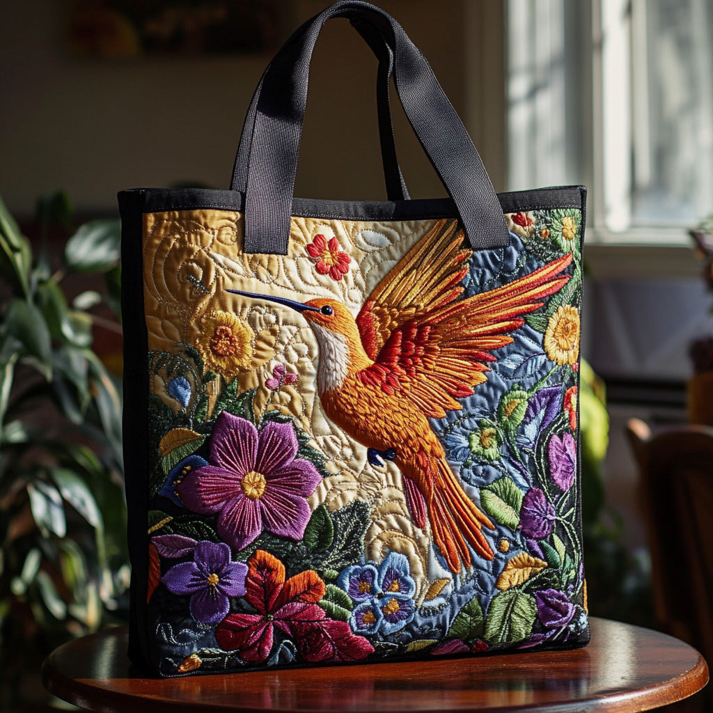 Hummingbird Keepsake Quilted Tote Bag Hummingbird Gift Ideas