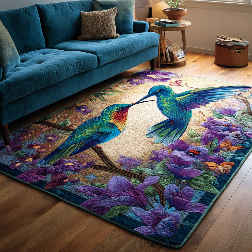 Hummingbird Light Area Rug  Washable Kitchen Rugs Great Christmas Gifts Grandma