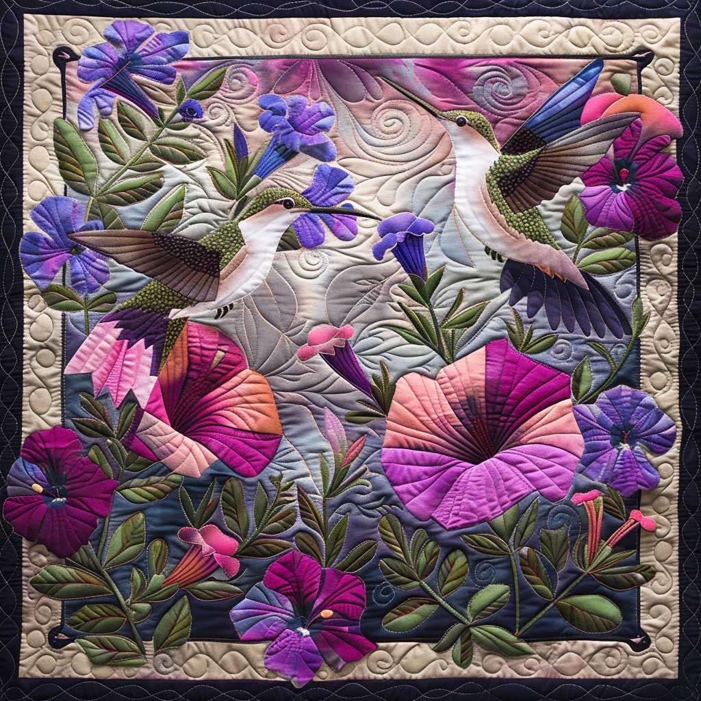 Hummingbird Lovers Quilt Blanket Winter Blanket Snowman Gifts For Adults