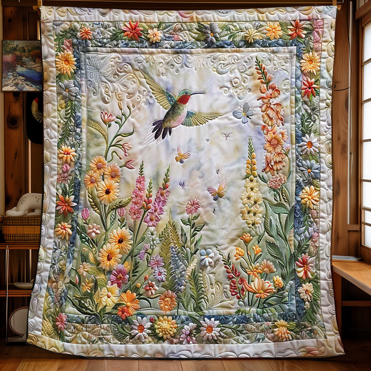 Hummingbird Paradise Quilt Blanket Throw Blankets For Couch Meaningful Gifts For Mom From Daughter