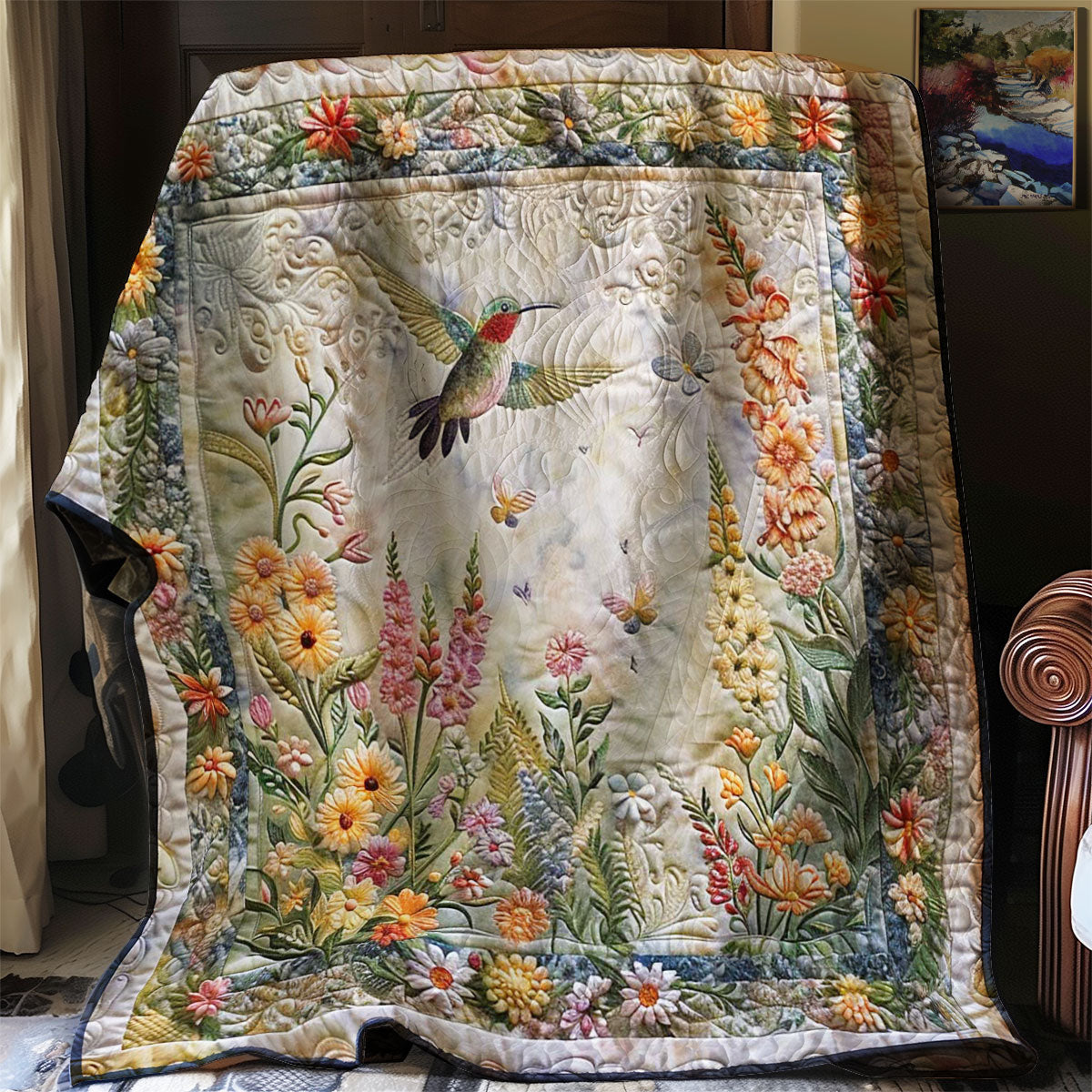 Hummingbird Paradise Quilt Blanket Throw Blankets For Couch Meaningful Gifts For Mom From Daughter