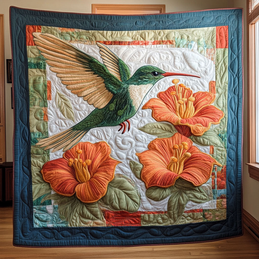Hummingbird Quilt Blanket Amber Throw Blanket Ideal Holiday Hummingbird Lover Gifts