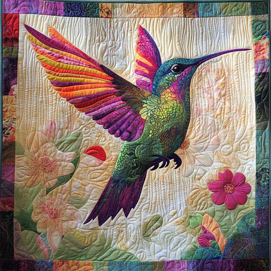 Hummingbird Quilt Blanket King Size Blanket Best Presents For Mum Christmas