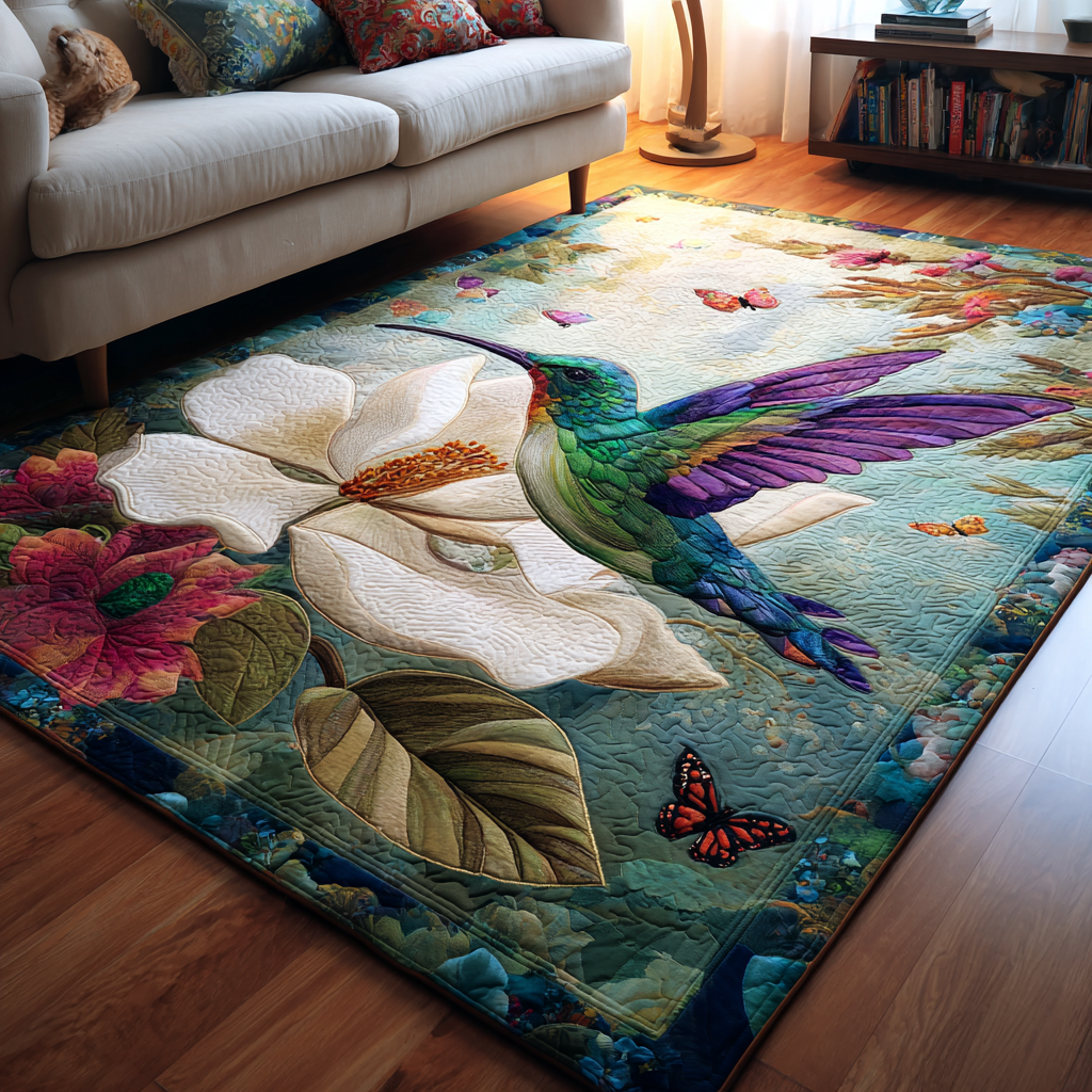 Hummingbird Spirit Area Rug  Washable Kitchen Rugs Great Christmas Gifts Grandma