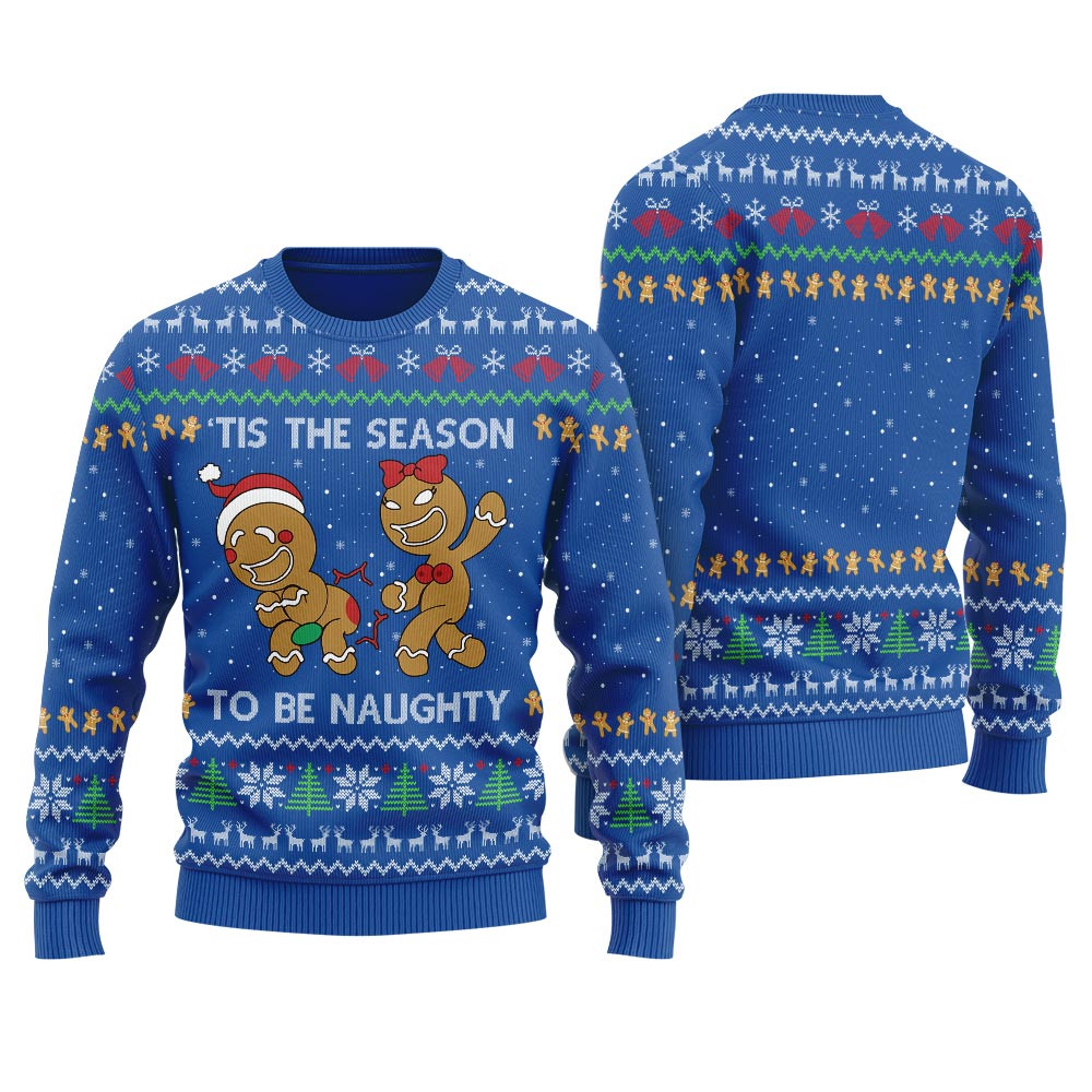 Humorous Cookies Ugly Christmas Sweater For Women Warm Winter Merch Gift for Someone You Love