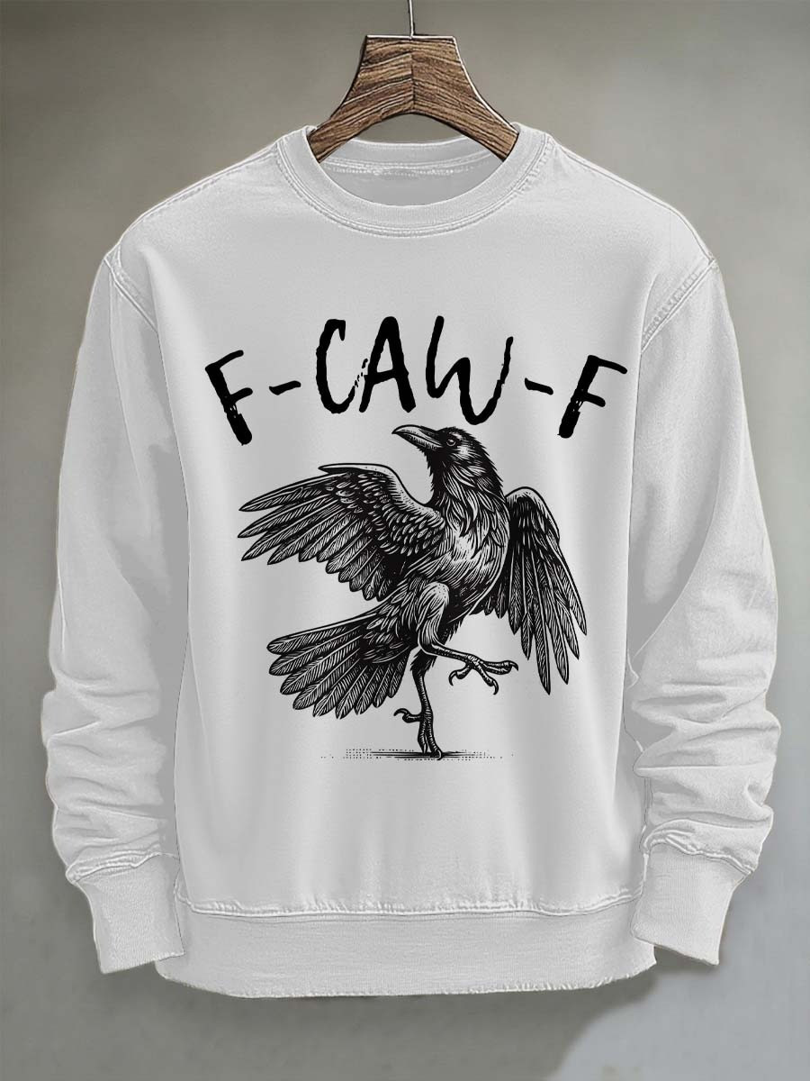 Humour Raven Ballet F CAW F Sweatshirt Funny Halloween Clothing Raven Lover Gifts