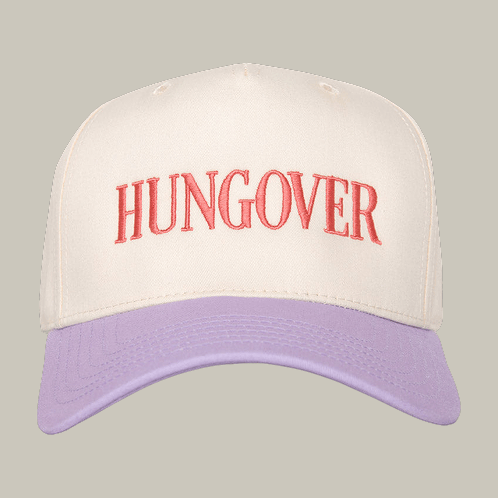 Hungover Two Toned Vintage Hat Funny Slogan Hat Sarcastic Gift Ideas
