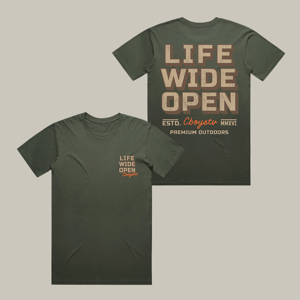 Hunt Camp Life Wide Open CboysTV T-Shirt CboysTV Merch Best Gift For Him