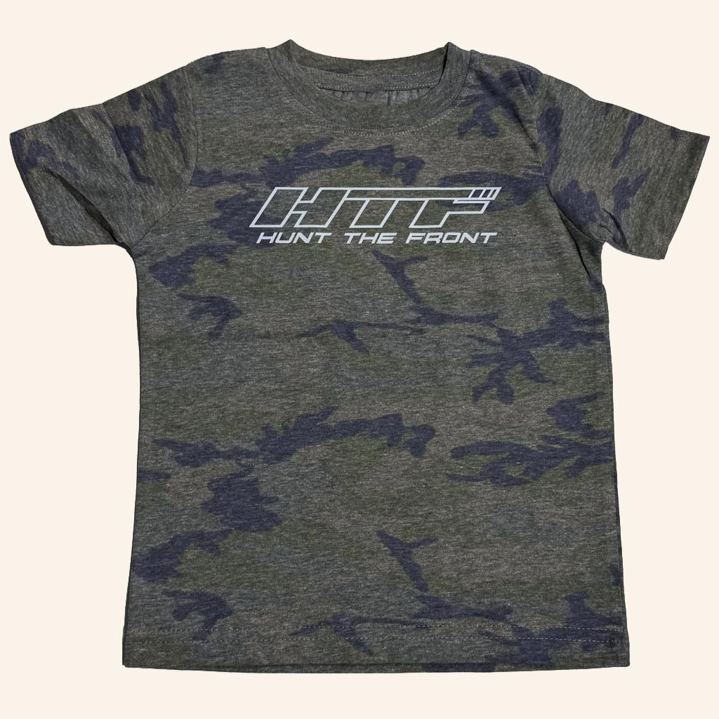 Hunt The Front Merch HTF Logo Camo T-Shirt Unique Gifts For Brothers