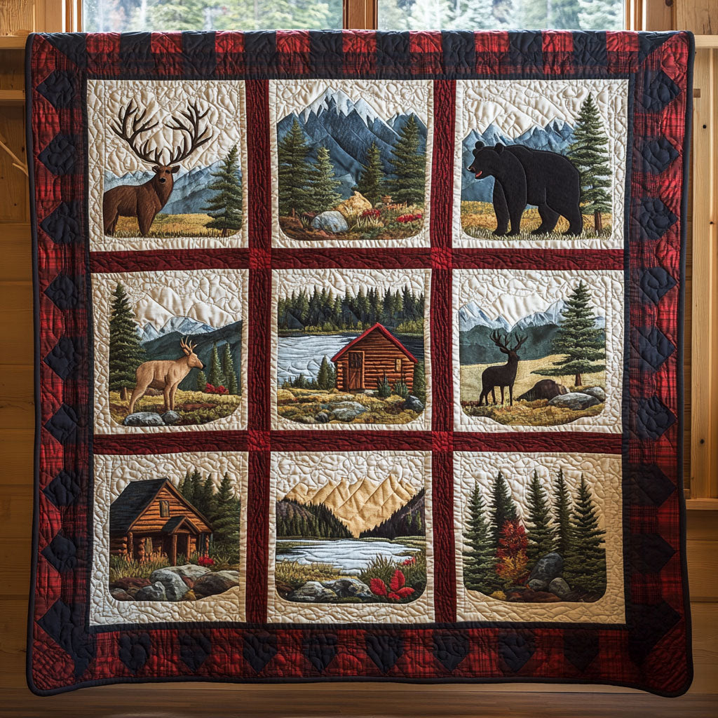 Hunting Creek Lodge Quilted Blanket Throws For Couch Dad Gifts From Daughter Christmas