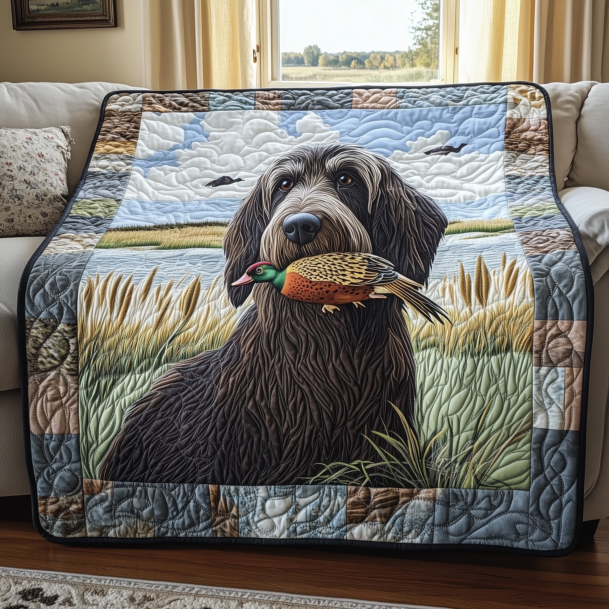 Hunting Quilted Blanket Cute Soft BlanketChristmas Baskets For Family