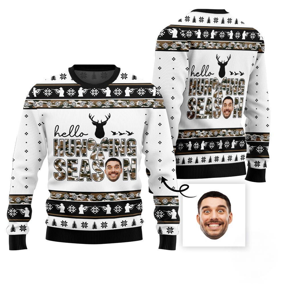 Hunting Season Custom Christmas Sweater Funny Christmas Sweaters