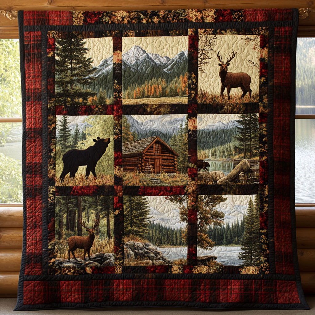 Hunting Wild Path Quilt Comfortable Microfiber Quilt Blanket for Everyday Use
