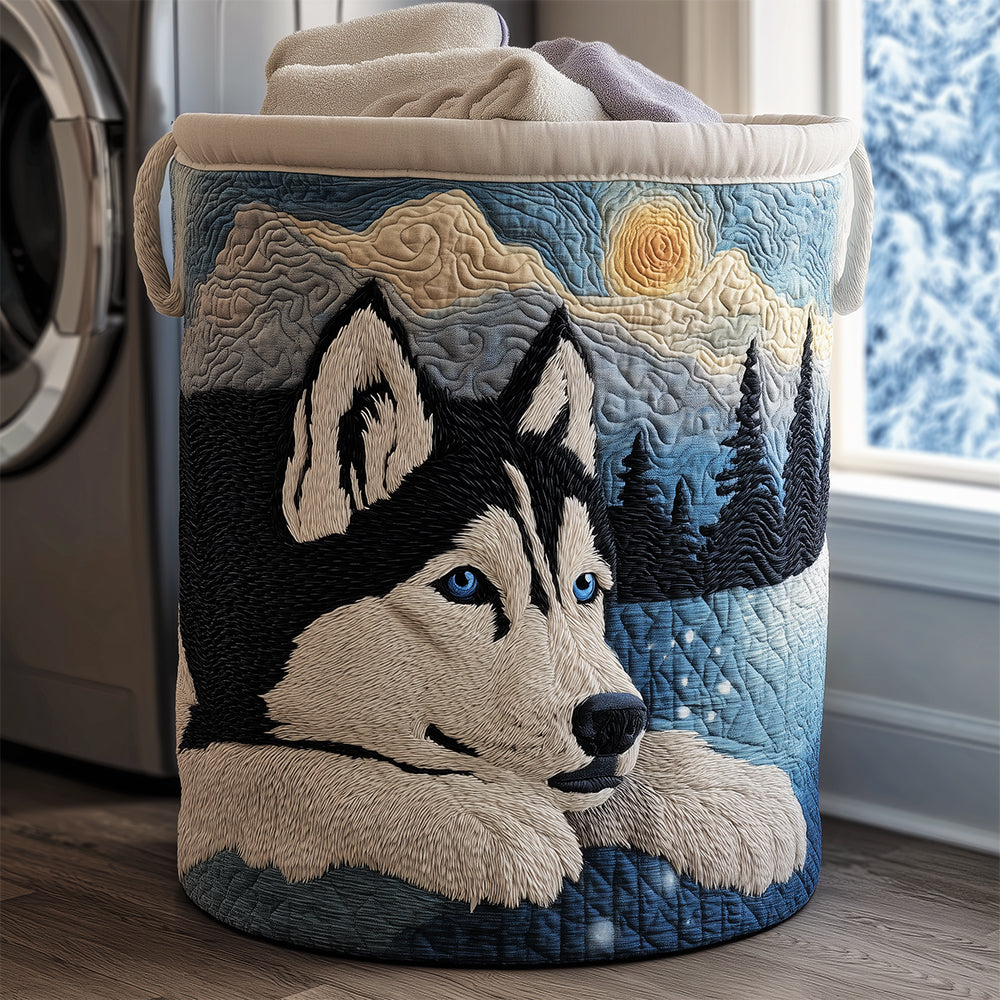 Husky Snow Quilted Laundry Basket Great Idea For New Home