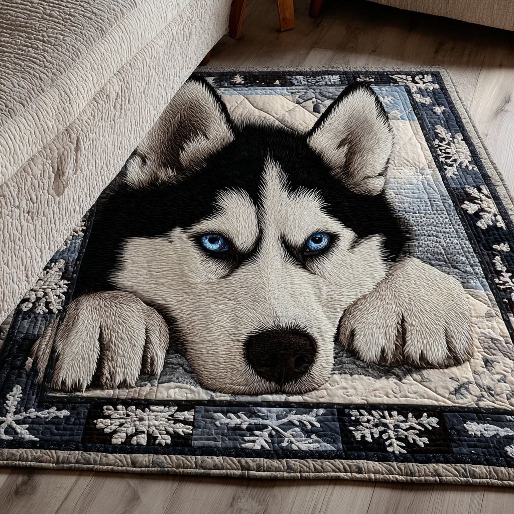 Husky Spirit Area Rug Christmas Entryway Decor Present Ideas For Dog Owners