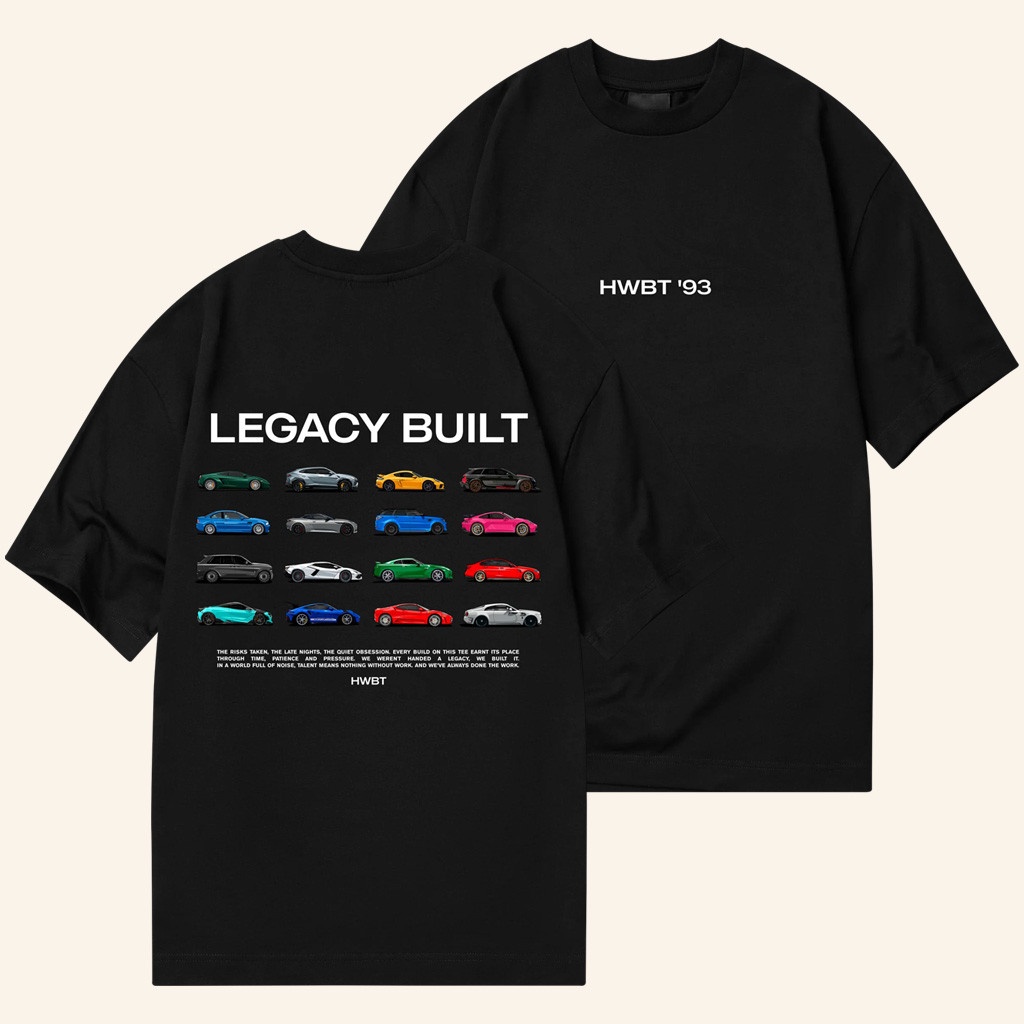 HWBT Merch Legacy Built Black T-Shirt Great Gifts For Boyfriend