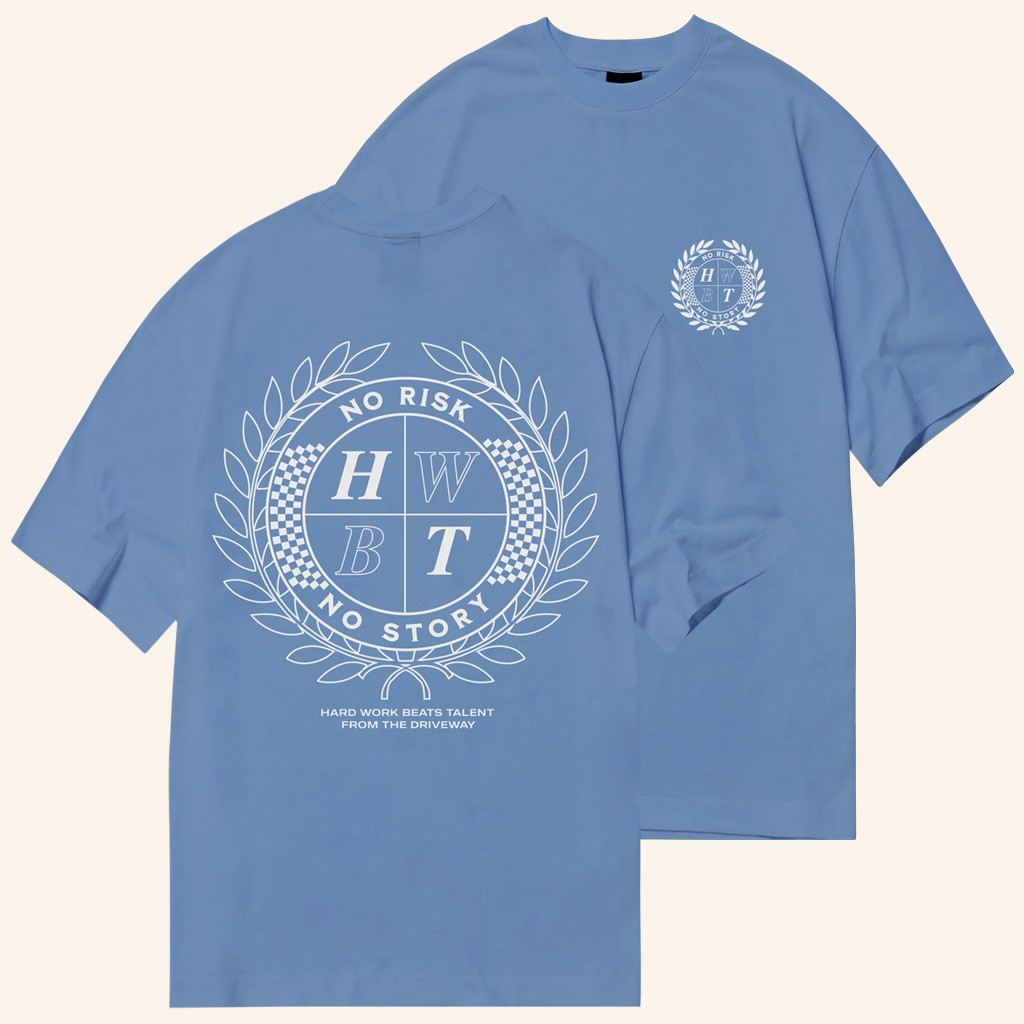 HWBT Merch No Risk Crest T-Shirt Unique Gift For Boyfriend Birthday