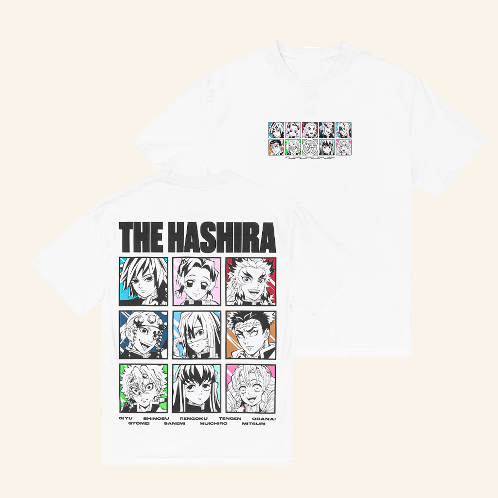 Hypland Merch Demon Slayer Hashira Shirt White Birthday Gifts For Son
