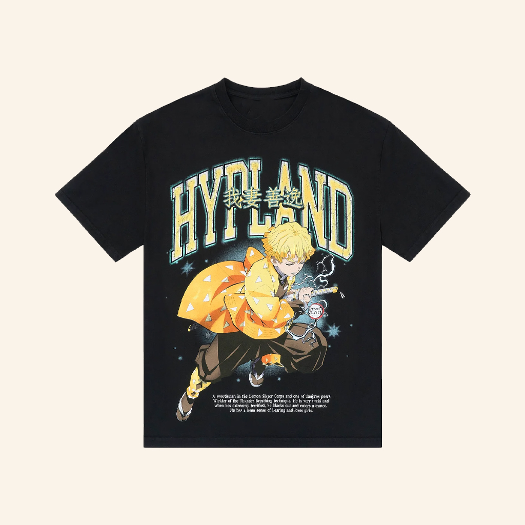 Hypland Merch Demon Slayer Thunder Clap Shirt Black Gifts For Boyfriend Hypland Merch Demon Slayer Thunder Clap Shirt Black Gifts For Boyfriend