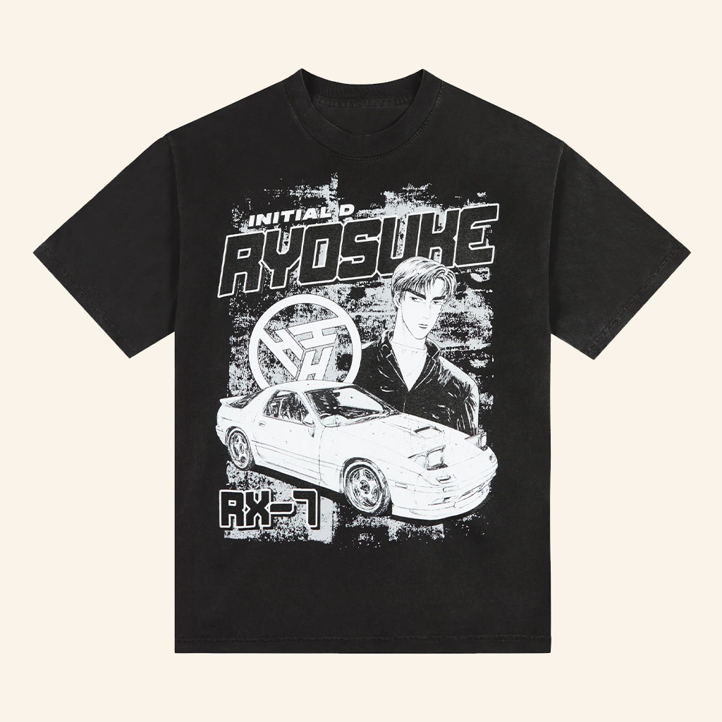 Hypland Merch Initial D Ryosuke Profile Shirt Gifts For Manga Lovers