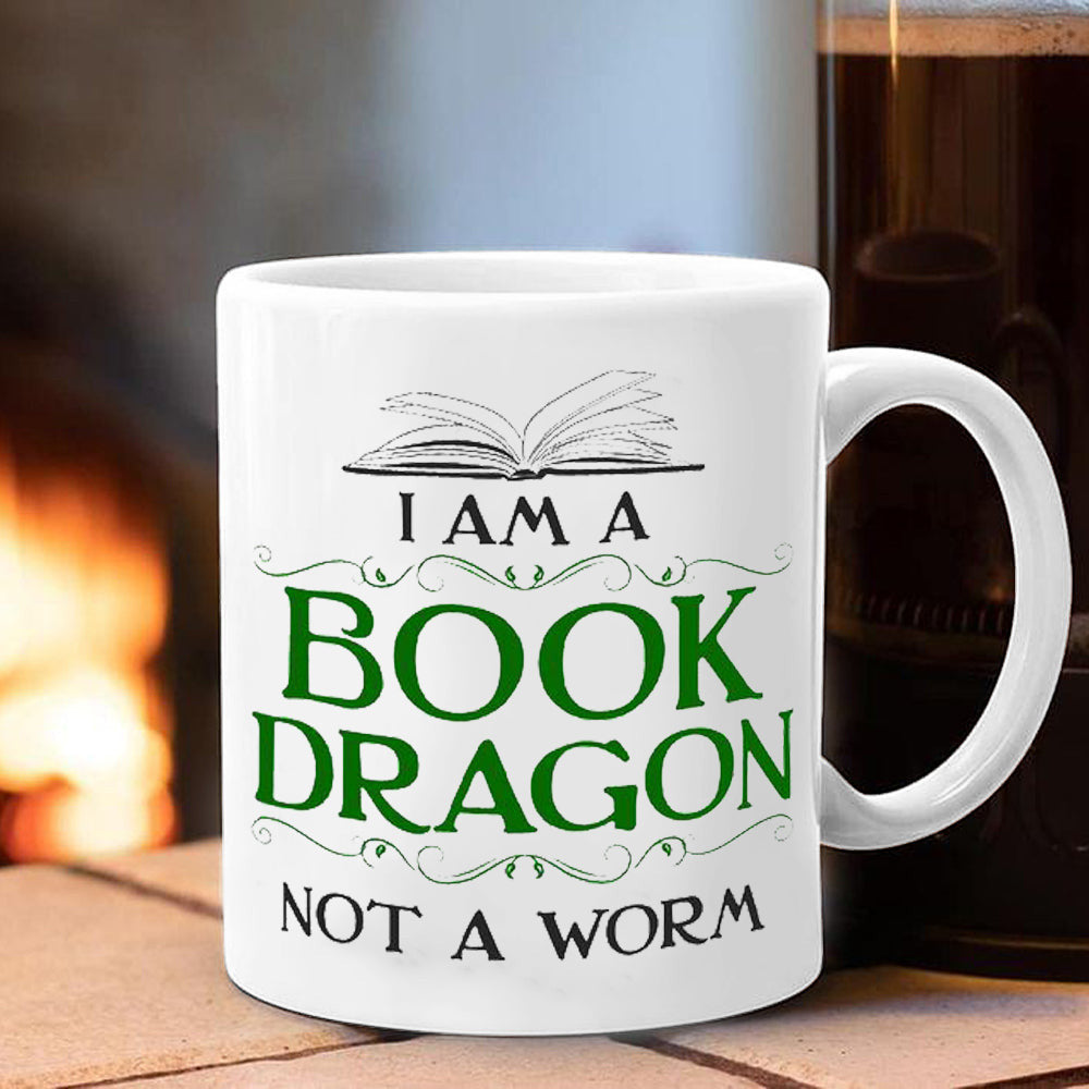 I Am A Book Dragon Not A Worm Mug Funny Sayings Best Presents For Book Lovers I Am A Book Dragon Not A Worm Mug Funny Sayings Best Presents For Book Lovers