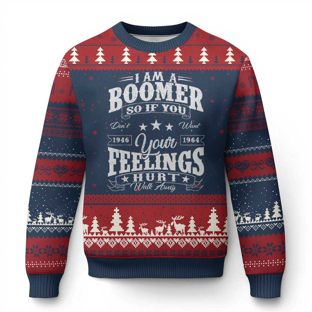 I Am A Boomer Ugly Christmas Sweater Funny Couples Ugly Xmas Sweaters Gift For Her