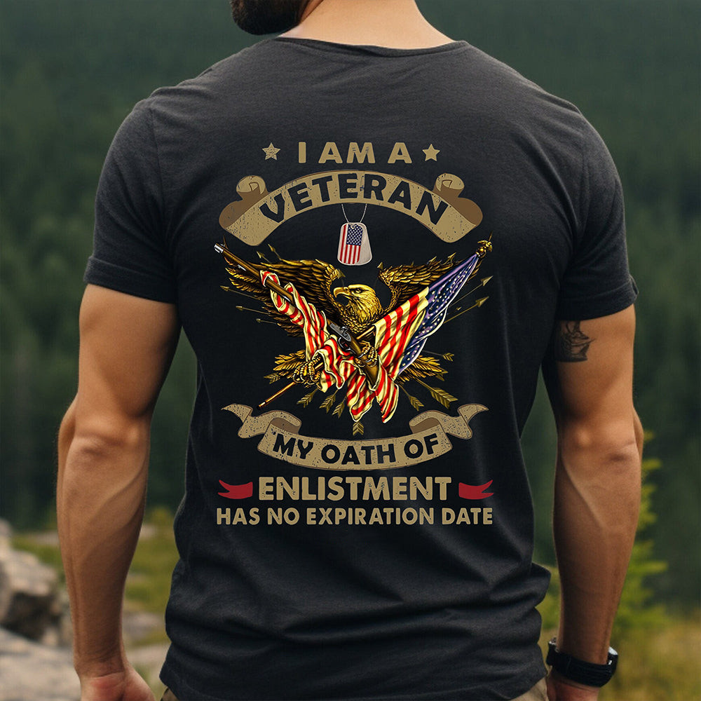 I Am A Veteran My Oath Of Enlistment Shirt Proud Veterans Tee Shirt Gifts For Father