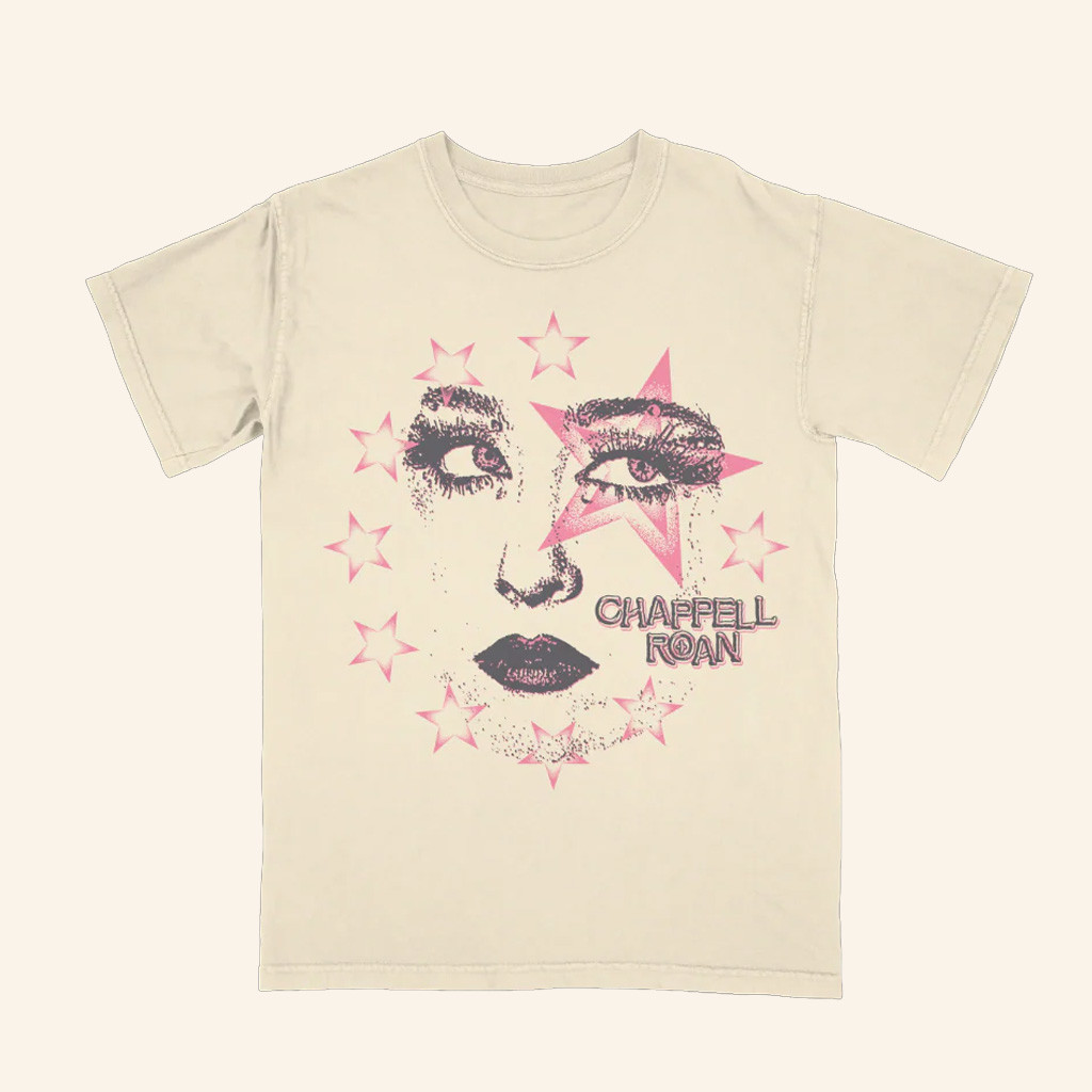 I Am Chappell Roan Merch Star Face T-Shirt Chappell Roan Shirt Best Christmas Gifts For Her