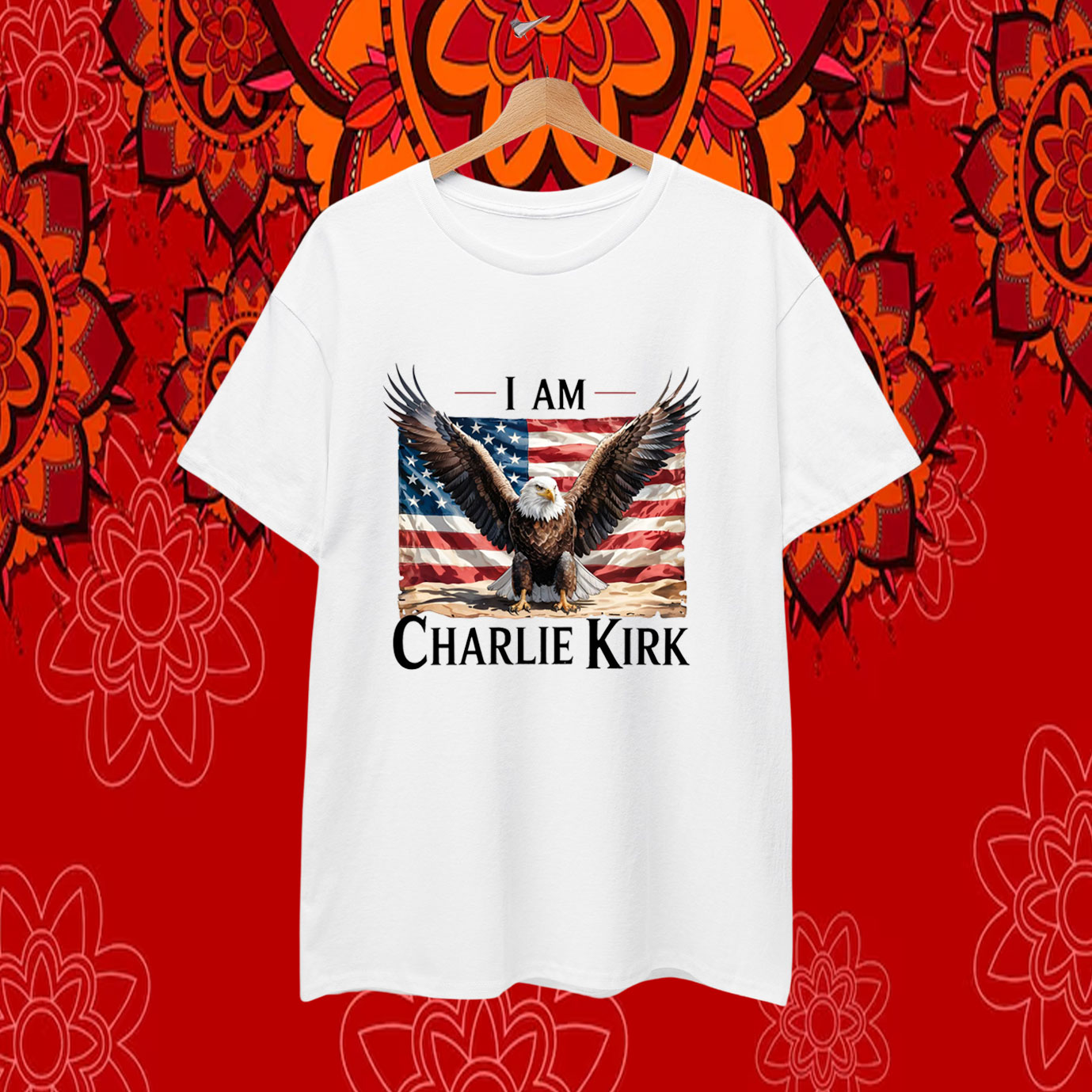 I Am Charlie Kirk America Flag T-Shirt
