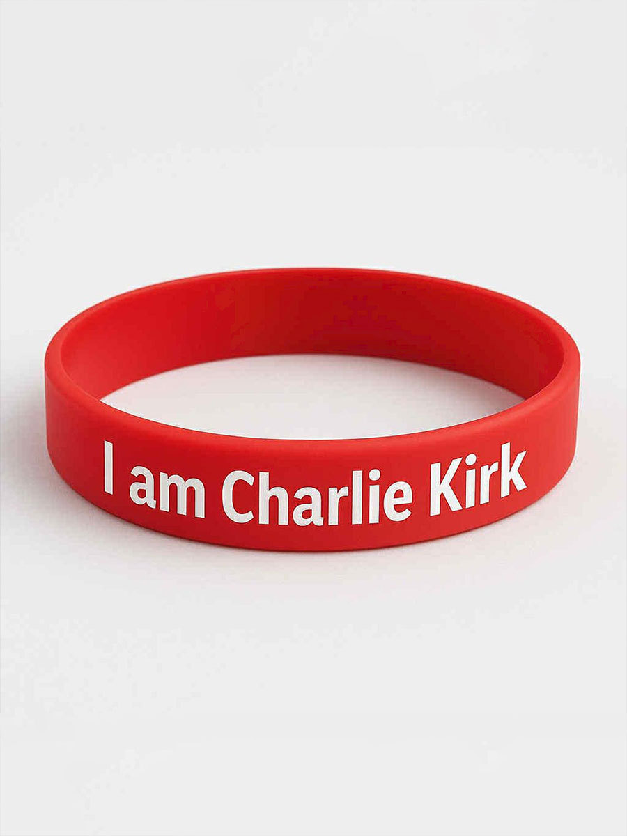 I Am Charlie Kirk Memorial Silicone Wristband Freedom 1993 2025 Charlie Kirk Gifts