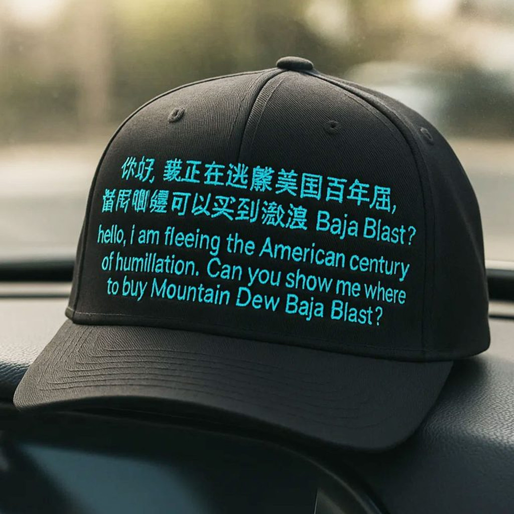 I Am Fleeing The American Century Of Humiliation Hat Embroidered Gifts For Father