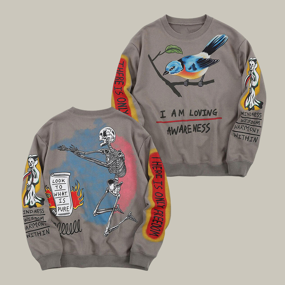 I Am Loving Awareness Kanye West Sweatshirt Kanye West Apparel Present For Best Friends