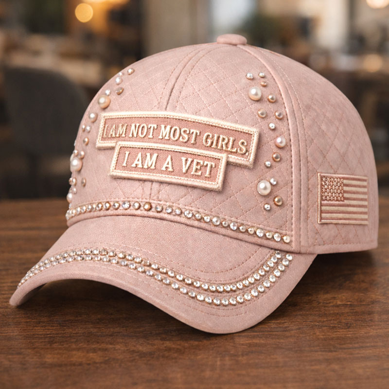 I Am Not Most Girl I Am A Vet Hat Female Veteran Baseball Cap Gift Ideas