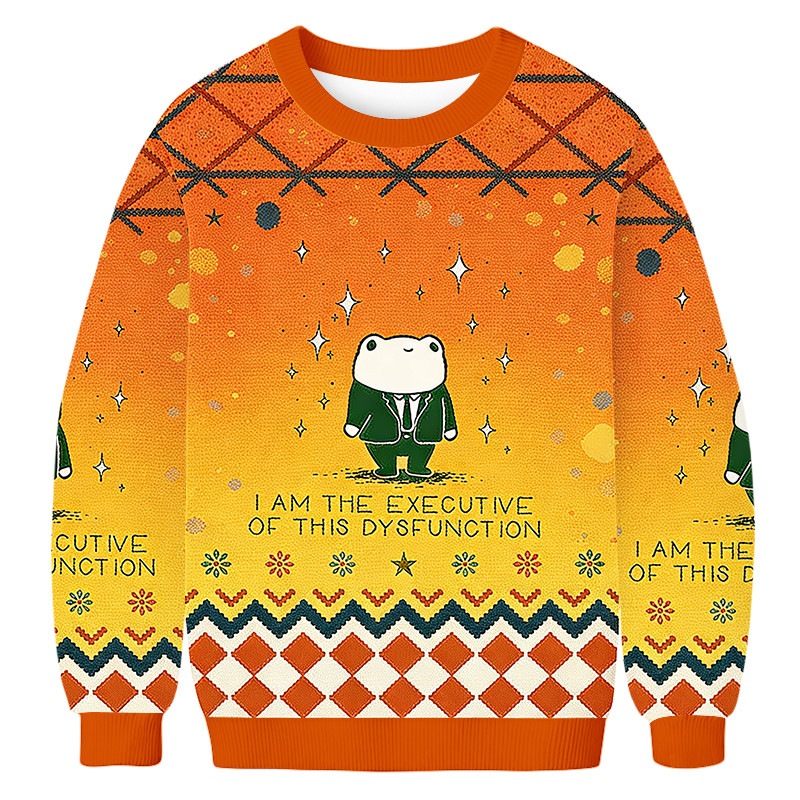 I Am The Instigator Of This Dysfunction Ugly Sweater Animal Apparel Gifts For Him