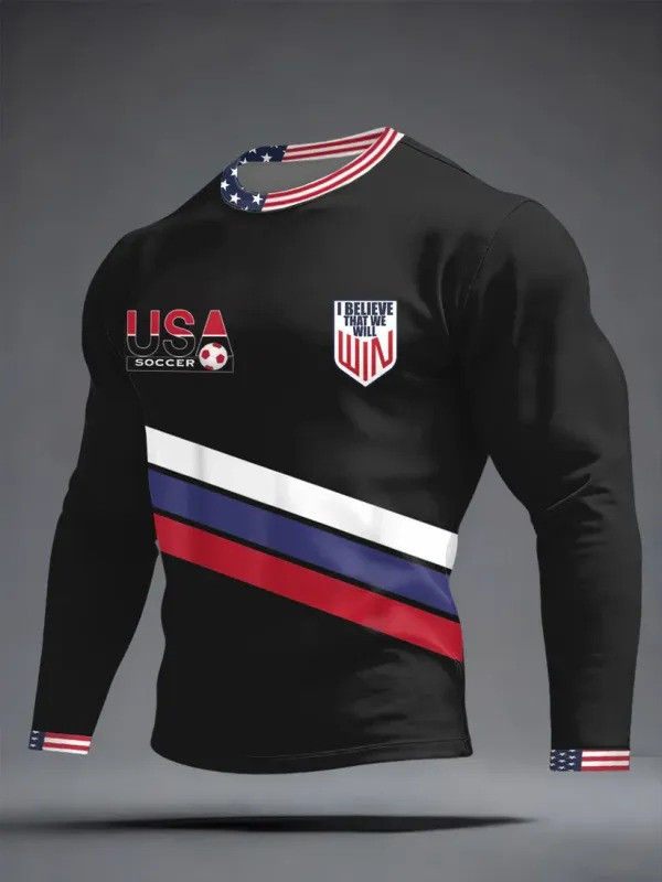 I Believe That We Will USA Soccer Long Sleeve Shirt World Cup 2026 Fan Gear Gift For Fans