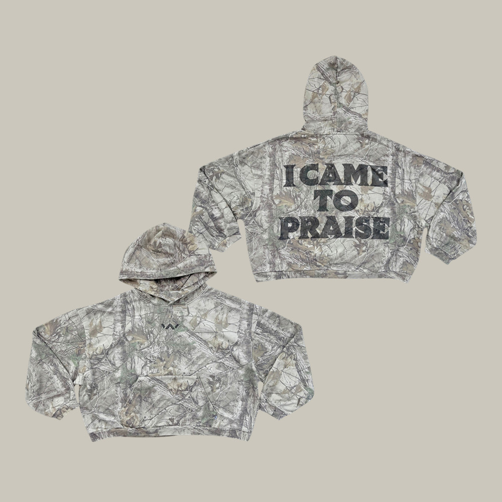 I Came To Praise Camo Hoodie Elevation Church Hooded Sweatshirt Music Concert Gift