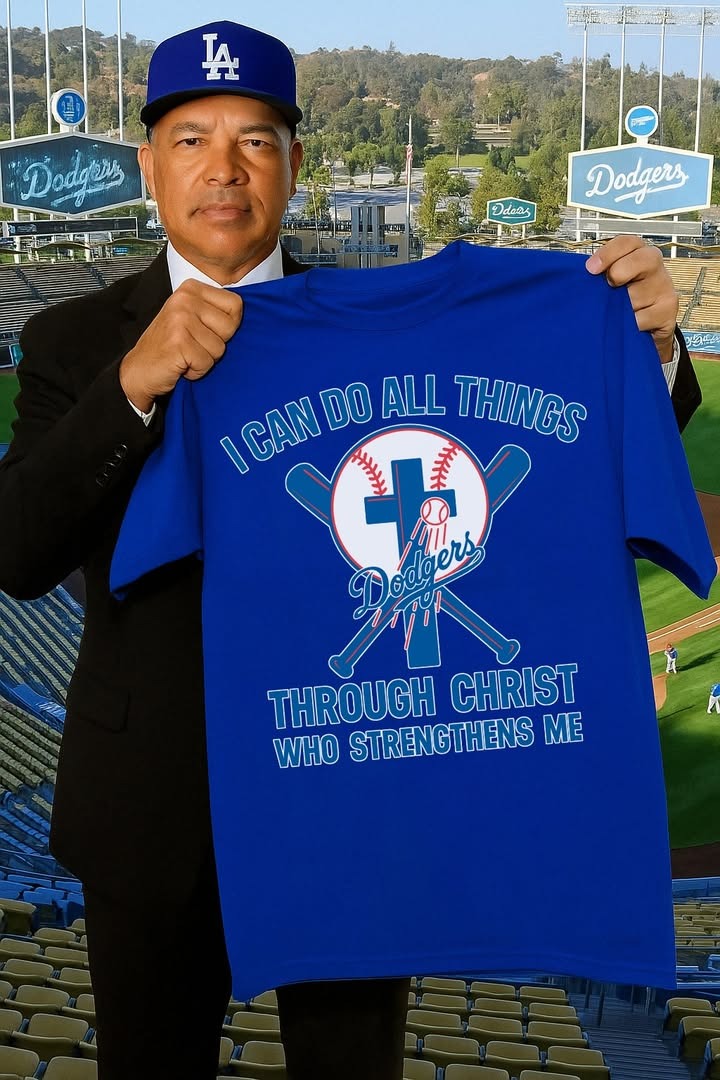 I Can Do All Things Through Christ Who Strengthens Me Dodgers T-Shirt Gifts For Dad