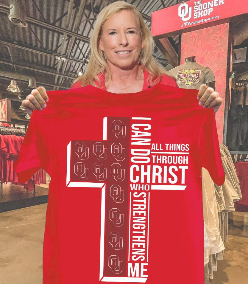 I Can Do All Things Through Christ Who Strengthens Me Oklahoma Sooners T-Shirt Football Gifts