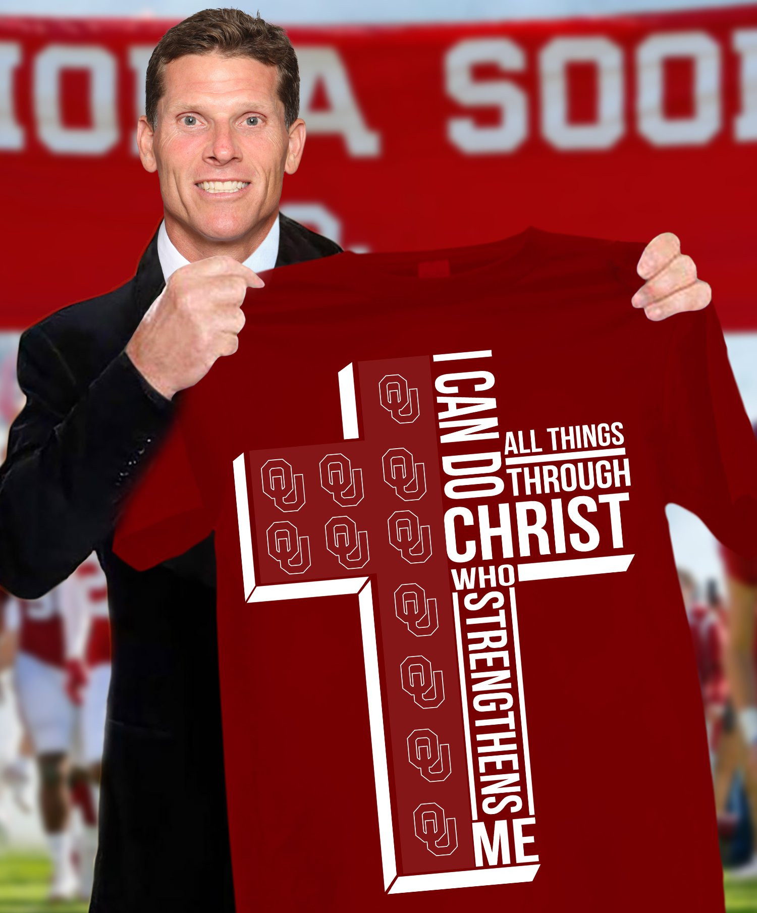 I Can Do All Things Through Christ Who Strengthens Me Oklahoma T-Shirt Football Fan Gifts