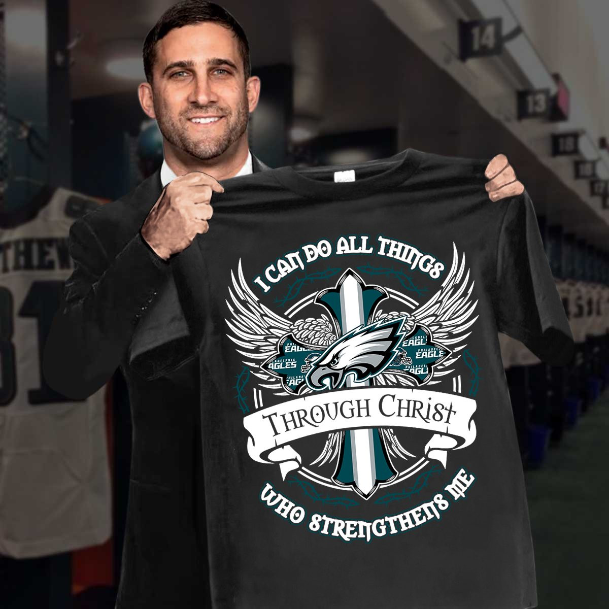 I Can Do All Things Through Christ Who Strengthens Me Philadelphia Eagles Gifts For Eagles Fans