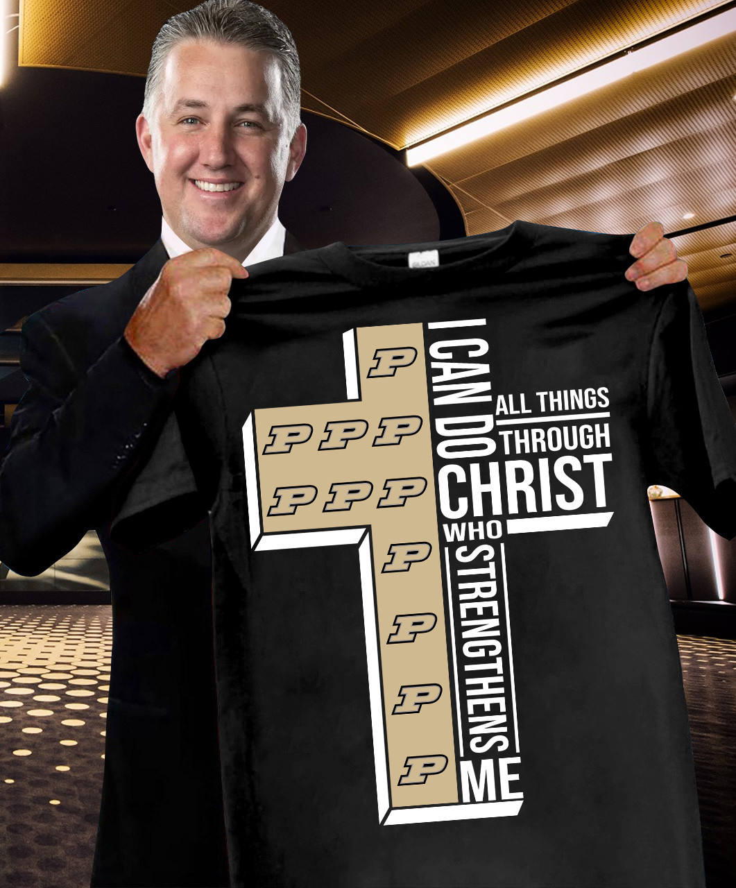 I Can Do All Things Through Christ Who Strengthens Me Purdue Boilermakers T-Shirt Fan Merch