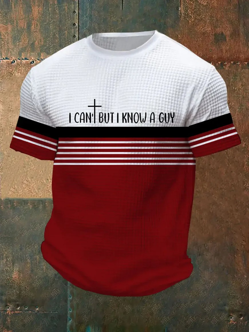 I Cant But I Know A Guy Christian Faith T-Shirt Inspirational Jesus Apparel Best Gift For Believers