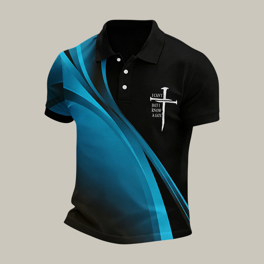 I Can't But I Know A Guy Polo Shirt Faith Over Fear Shirt Unique Gift For Father's Day