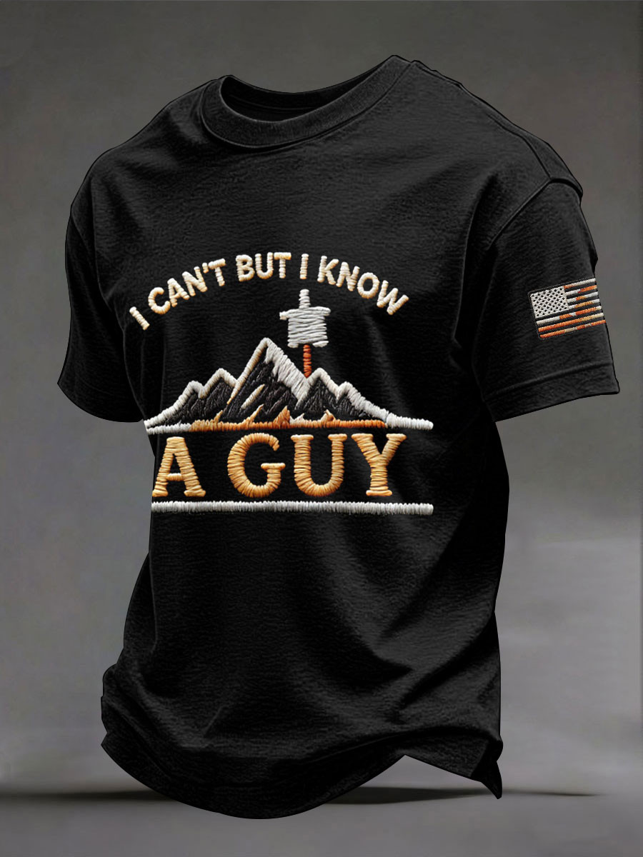 I Can't But I Know A Guy T-Shirt Prayer Changes Things Clothing Gift For Men