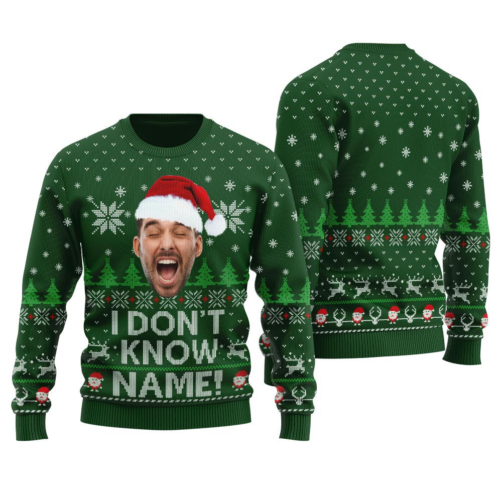I Dont Know Margo Custom Face Ugly Christmas Sweater Funny Christmas Sweaters For Women