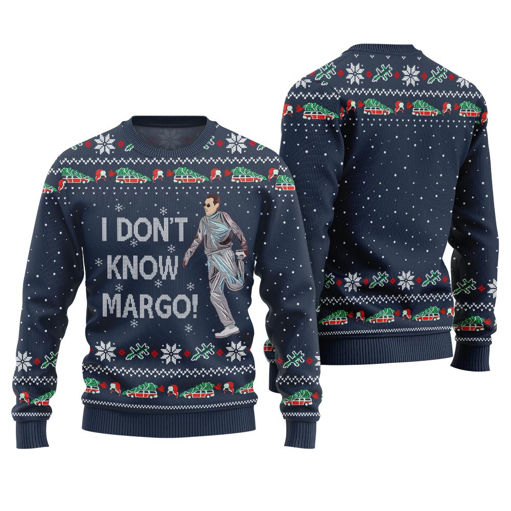 I Dont Know Margo Ugly Xmas Sweater Trending Christmas Merch Gift 2025 Collection