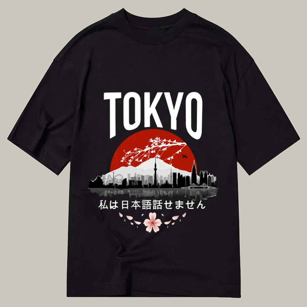 I Don't Speak Japanese Classic T-Shirt Japanese Art Patter Meme Shirt Gifts For Dad